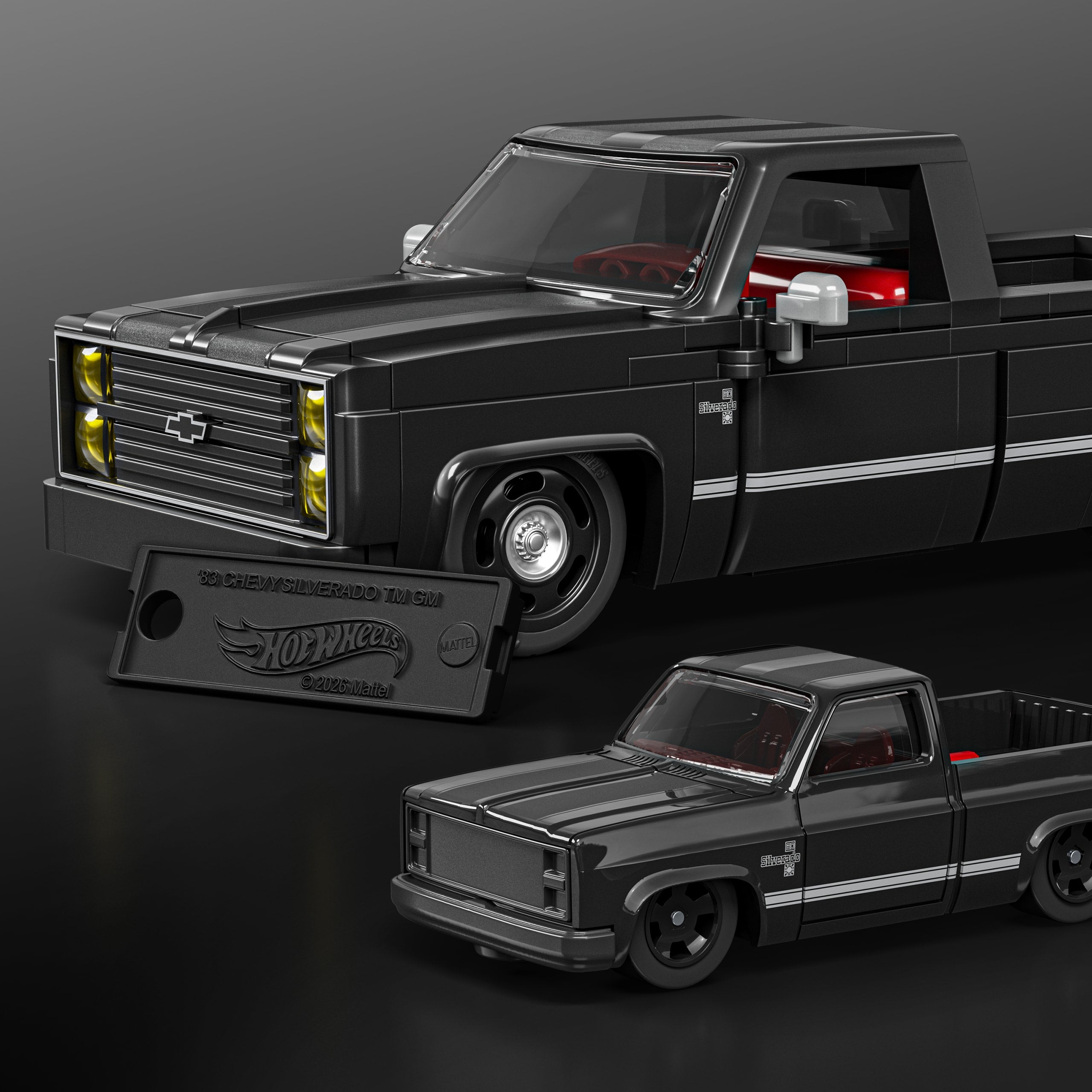 Mattel Brick Shop Hot Wheels '83 Chevy Silverado Building Set - Image 4
