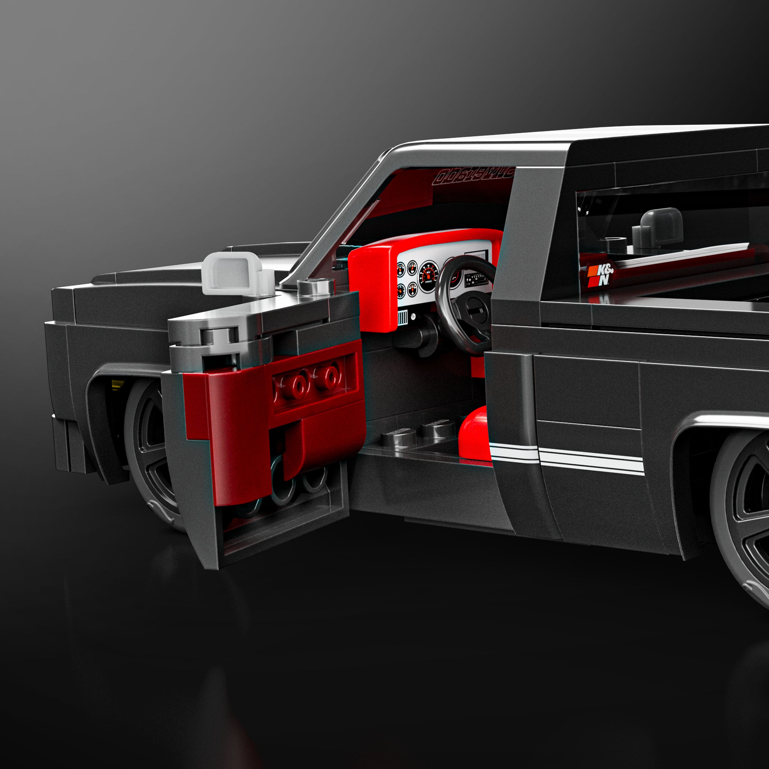 Mattel Brick Shop Hot Wheels '83 Chevy Silverado Building Set - Image 5