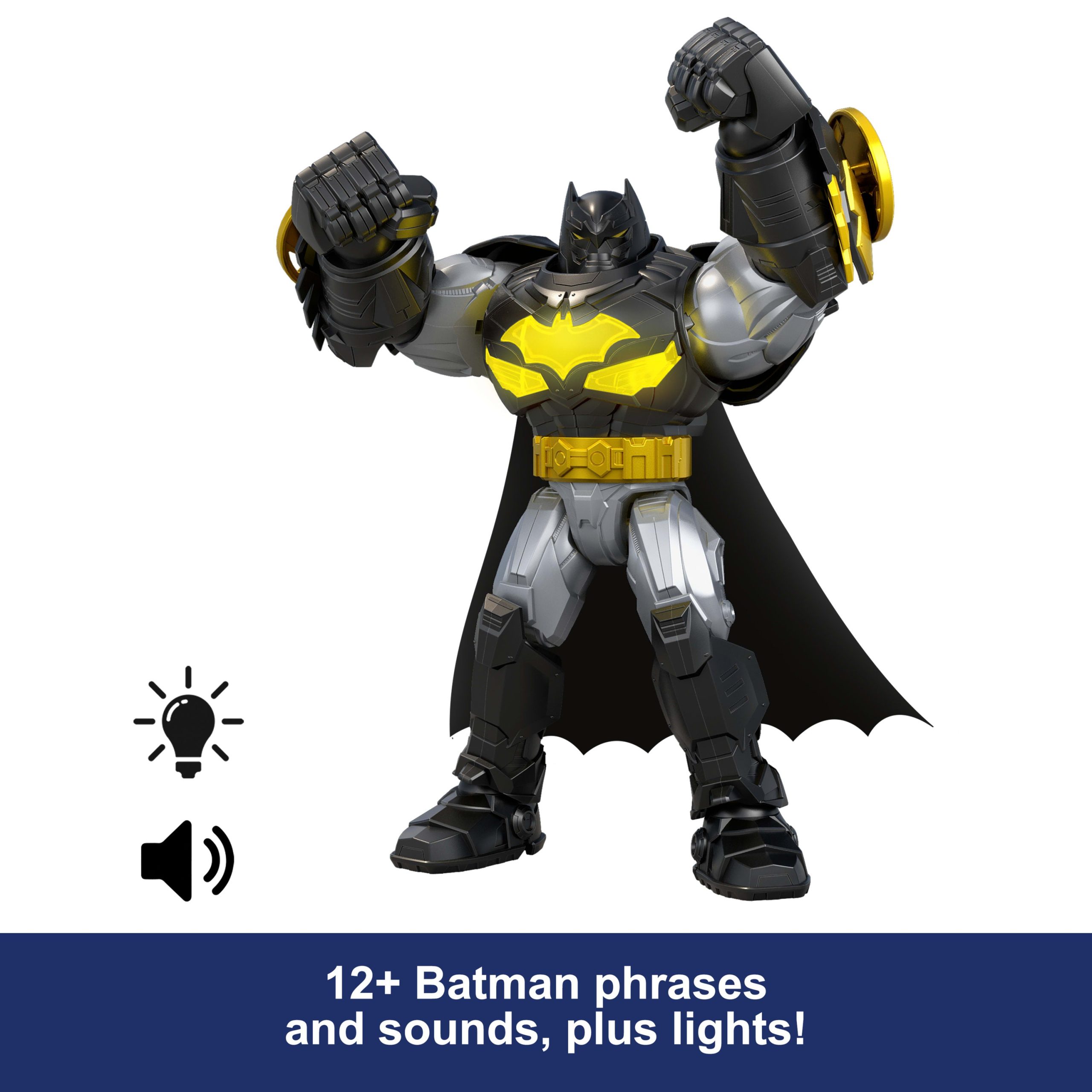 DC Premier 6.5 inch Oversized Armored Batman Feature Figure. Battle Disc Action. 8 Lights & Sounds - Image 5