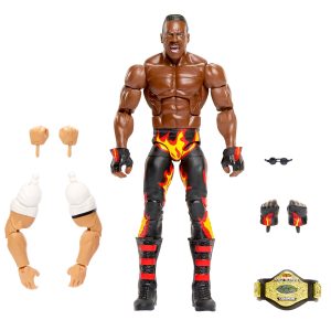 WWE Elite Collection Monday Night War Booker T Action Figure & Golga Build-A-Figure Parts