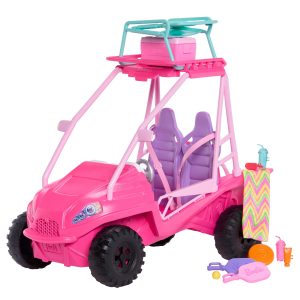 Barbie Mysteries: Beach Detectives Ultimate Beach Buggy Vehicle Playset With 10+ Accessories