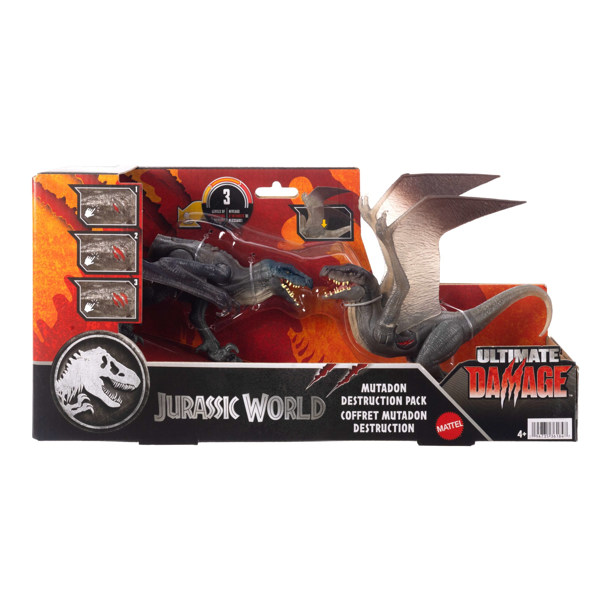 Jurassic World-Coffret destruction Mutadon-Avec 2 Dinosaures - Image 6