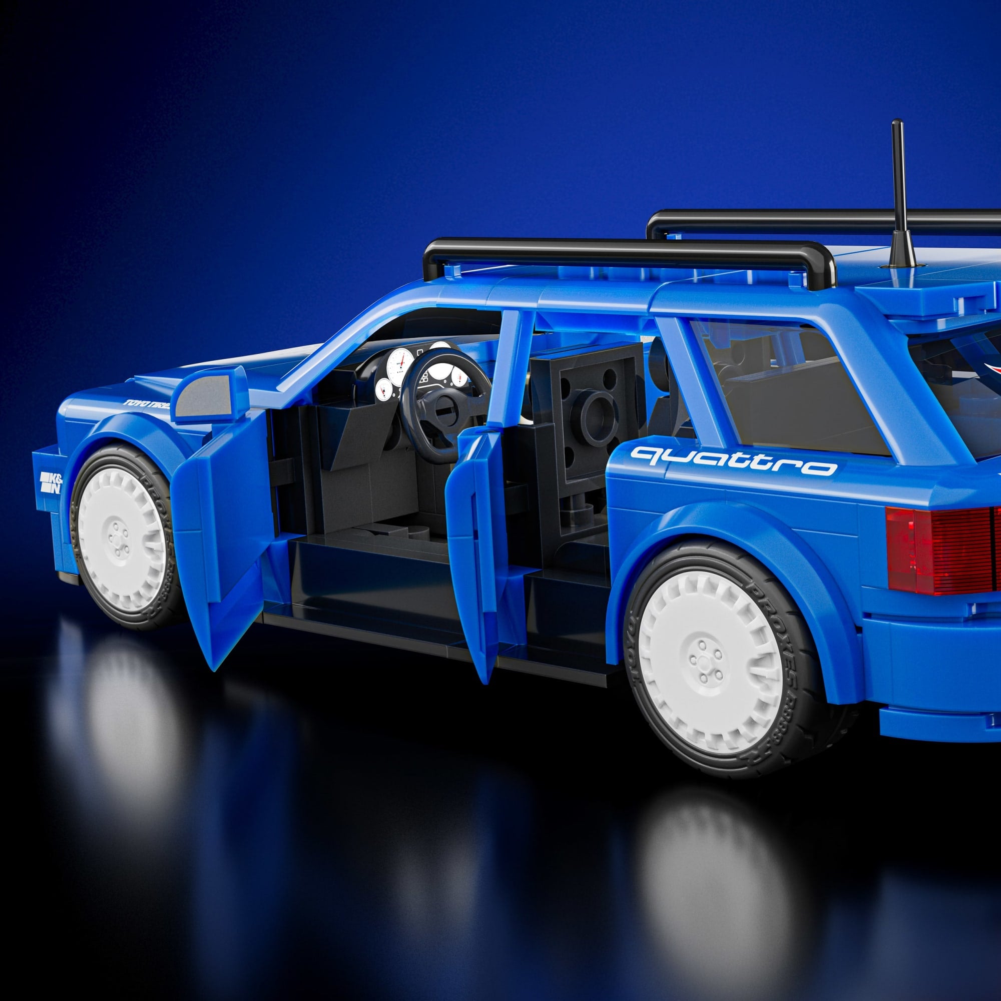 Mattel Brick Shop Hot Wheels Jogo de Construção Speed '94 Audi Avant RS2 - Image 6