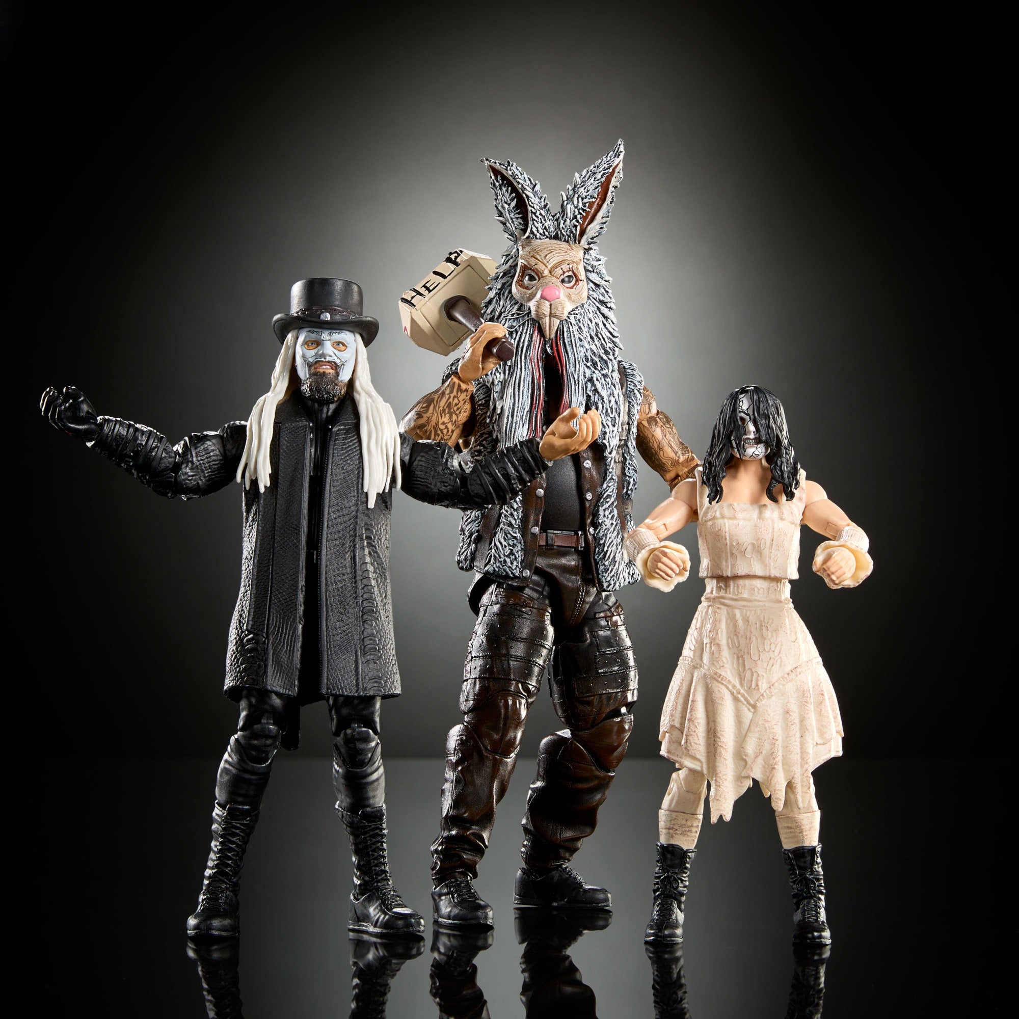 WWE Elite Collection Wyatt Sicks Set of 3 Action Figures - Image 2