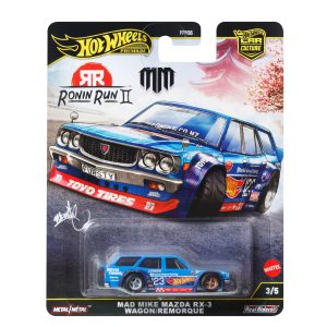 Hot Wheels Premium Car Culture Made Mike Mazda RX-3 Wagon/Remorque