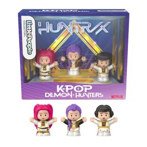 Coffret KPop demon Hunters: Huntr/X Little People Collector en Édition Spéciale. 3 Figurines