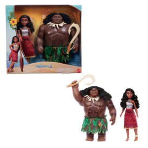 Moana 2 Bonecos Moana e Maui