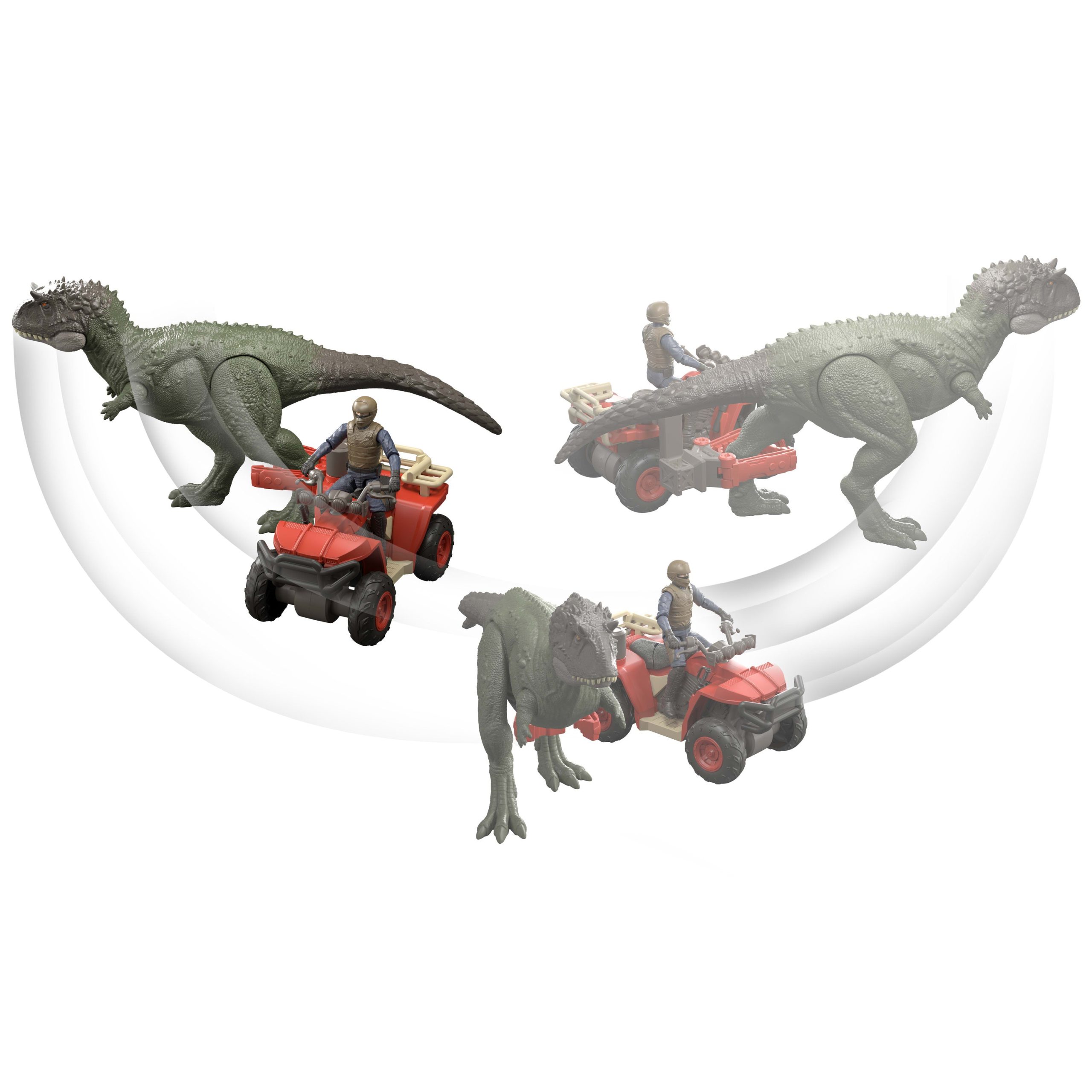 Jurassic World Capture Claw ATV Pack. Vehicle With Features. Human & Dinosaur Action Figures - Image 6
