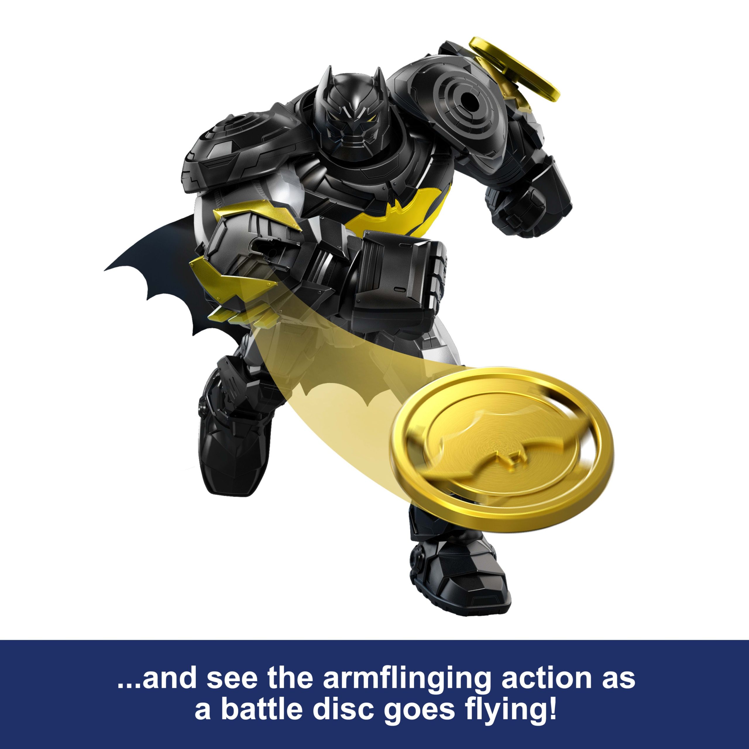 DC Premier 6.5 inch Oversized Armored Batman Feature Figure. Battle Disc Action. 8 Lights & Sounds - Image 4