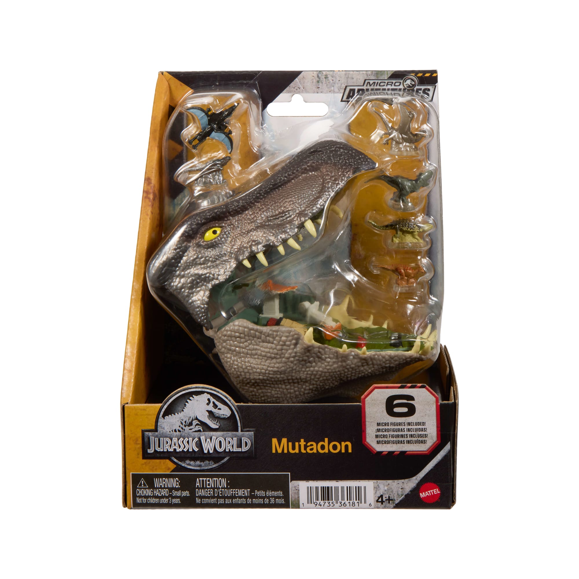 Jurassic World Rebirth Micro Adventure Distortus Rex Playset. interactive Features & 6 Figures - Image 6