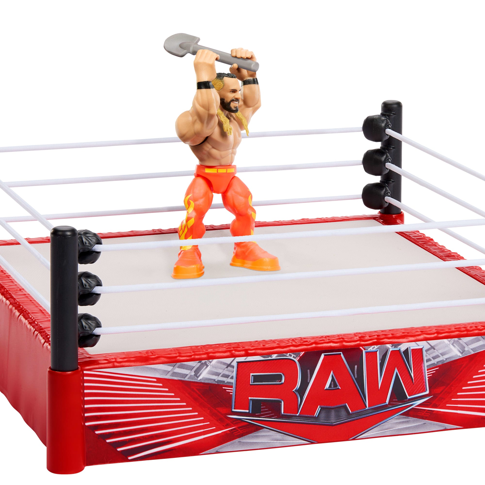 WWE Knuckle Crunchers Rebound Ring & Action Figure. Playset With Seth Rollins Mini Figure - Image 3
