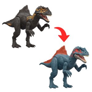 Figurine Articulée Concavenator Révélation Dino de Luxe Jurassic World. Jouet à Peler Changeant de Couleur
