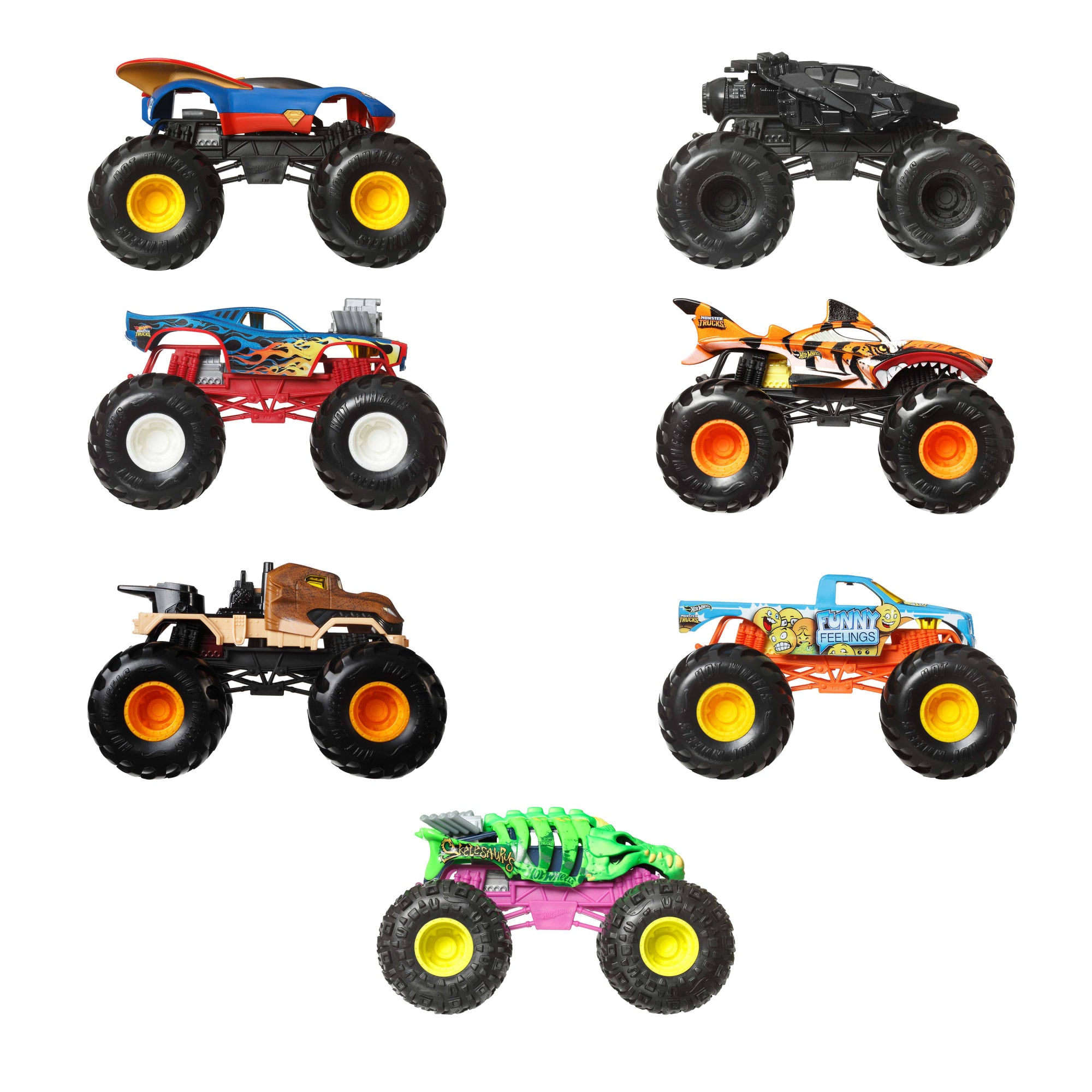 Hot Wheels Monster Trucks Vehículo de Juguete Auto Sorpresa Escala 1:24 - Image 4
