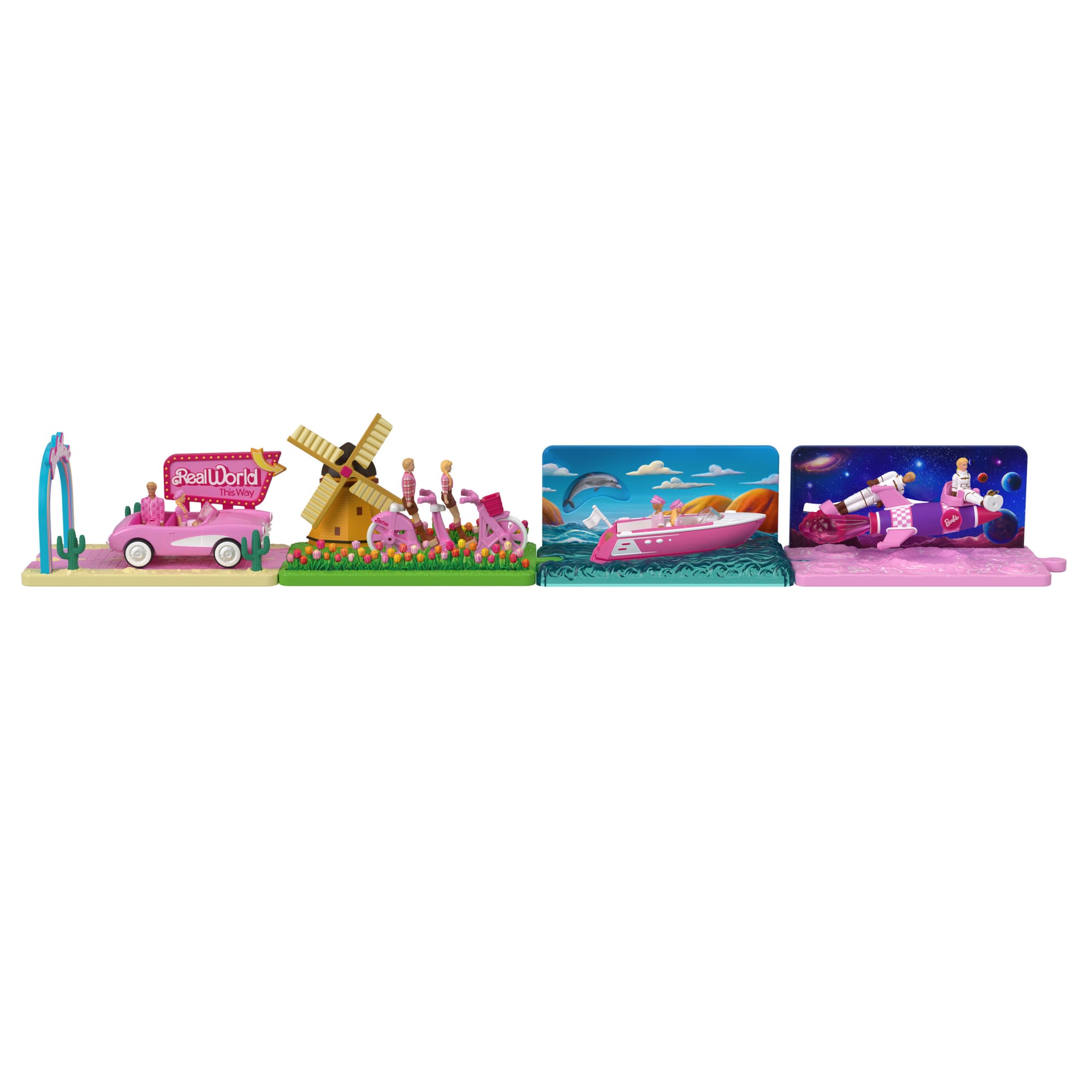 Barbie Mini BarbieLand Veículo para Boneca O Filme Barbie e Ken Mundo Real - Image 3