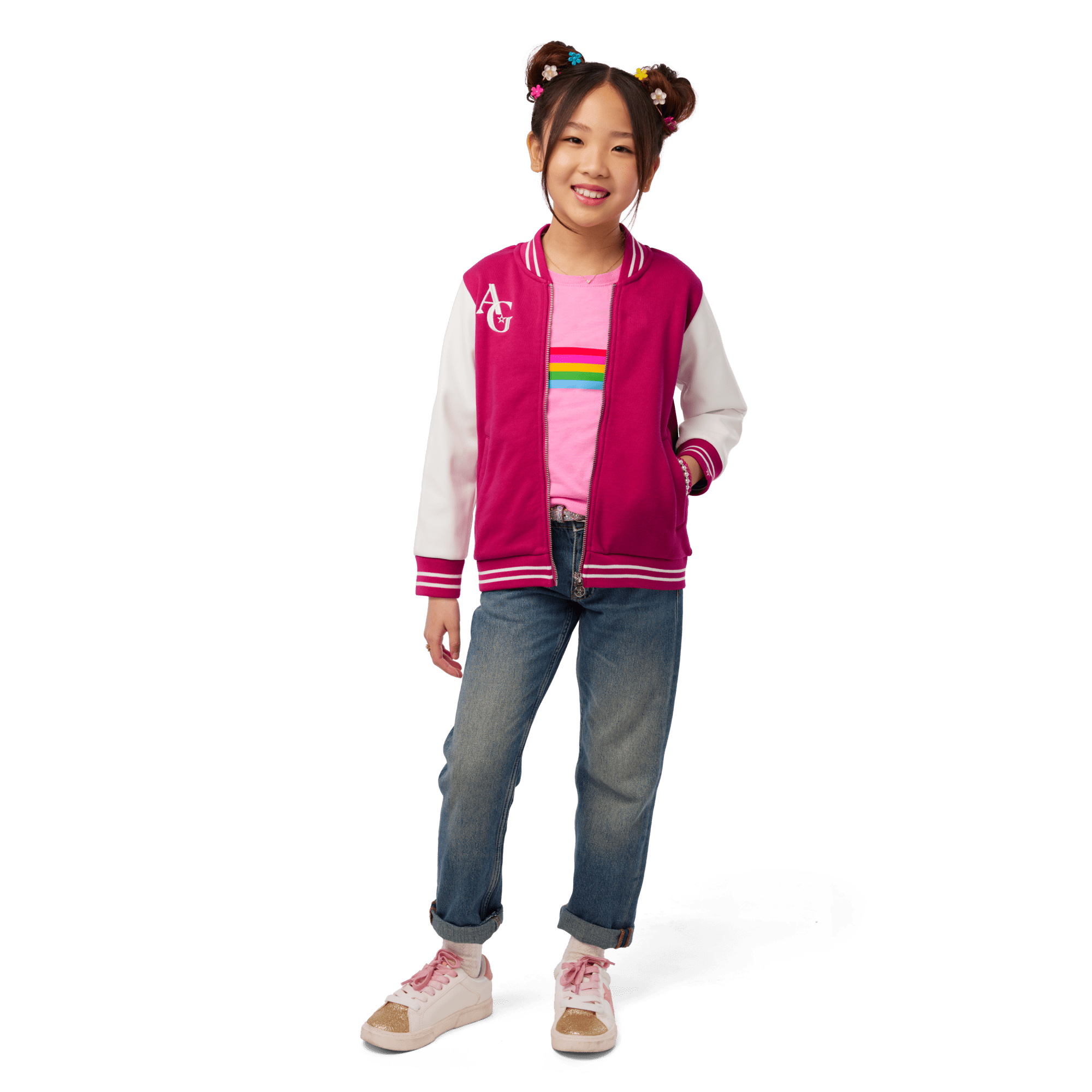 AG™ Star Squad Varsity Jacket for Girls & 18-inch Dolls - Image 6