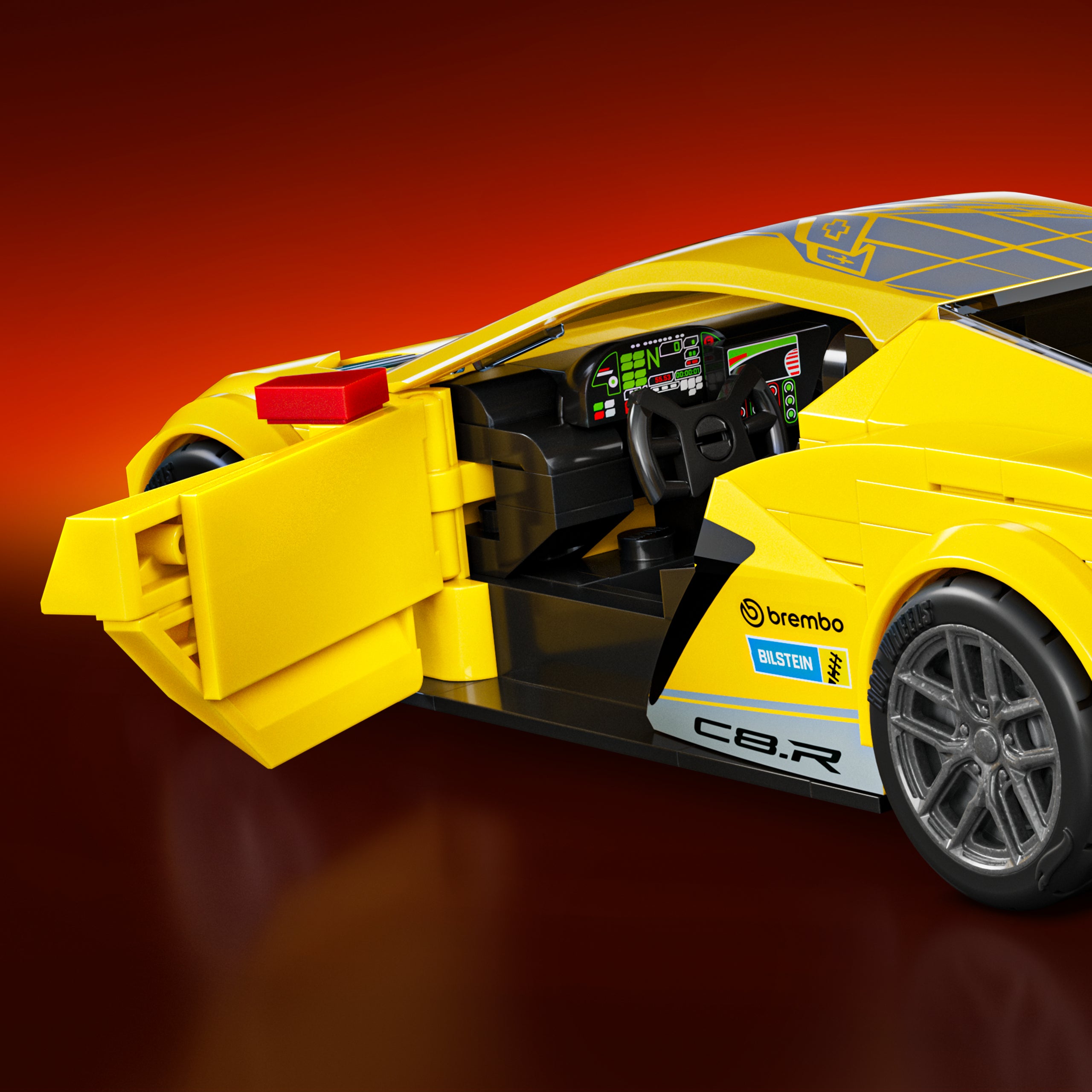 Hot Wheels-Coffret de Construction Corvette C8.R de 2020 - Image 6