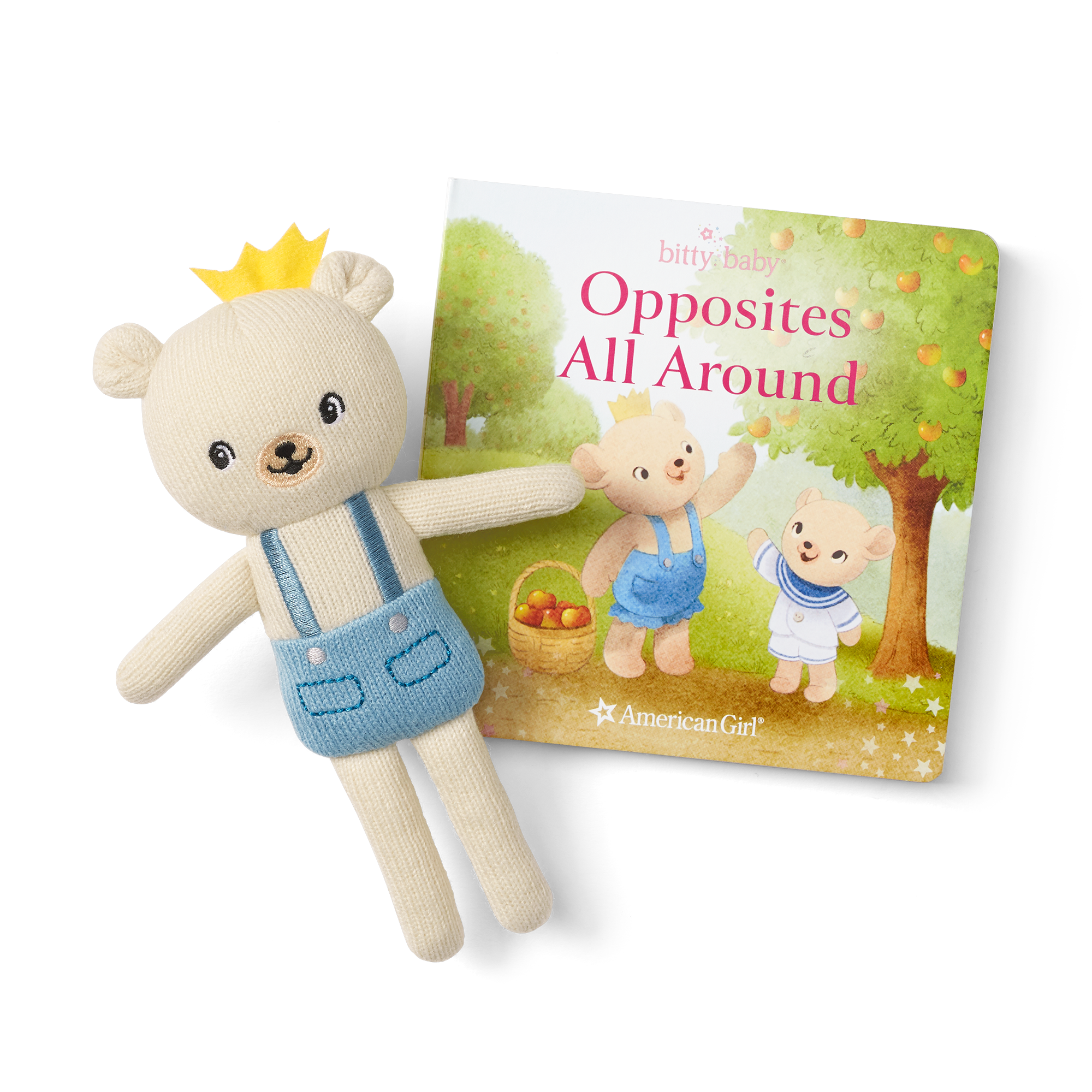 Bitty Baby® Doll #5 in Pastel Blue + Bear Friend & Board Book - Image 3