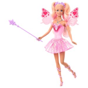 Barbie Fantasy Fairy Doll With Color-Change Wings And Outfit. Includes Toy Wand With Sponge & Fashion Accessories