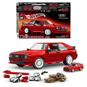 Mattel Brick Shop Hot Wheels '84 Audi Sport Quattro Building Toy Kit (864 Pieces). For Collectors