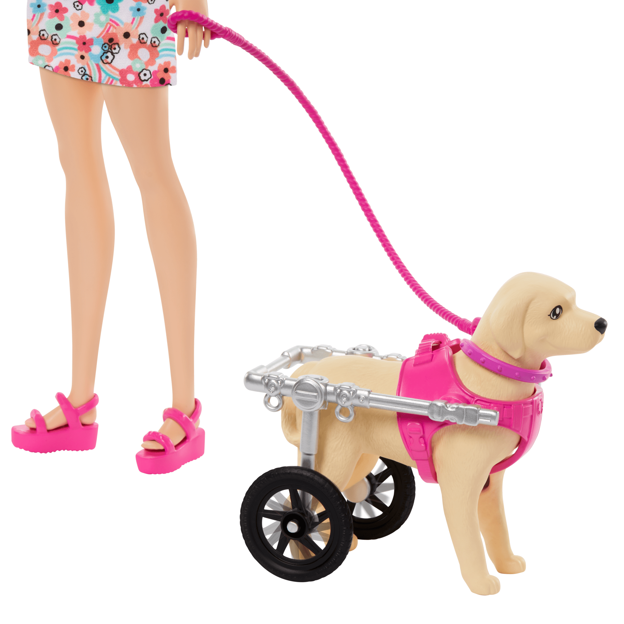 Barbie Poupée. Chiot et Chien Dans Un Fauteuil Roulant. Accessoire - Image 2