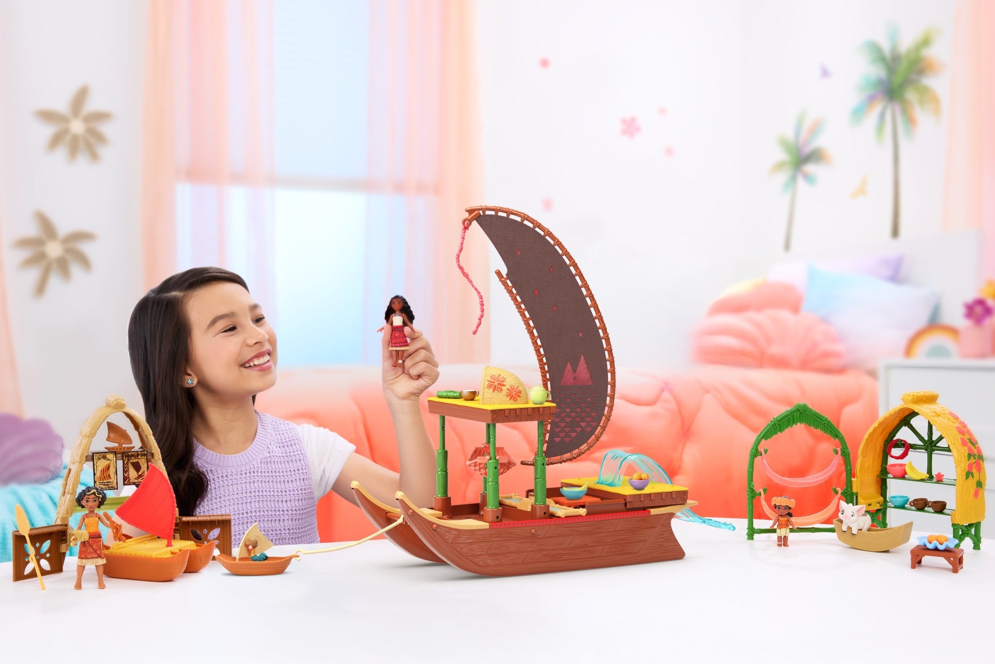 Moana 2 Conjunto de Brinquedo Moana e Loto com Acessórios - Image 2