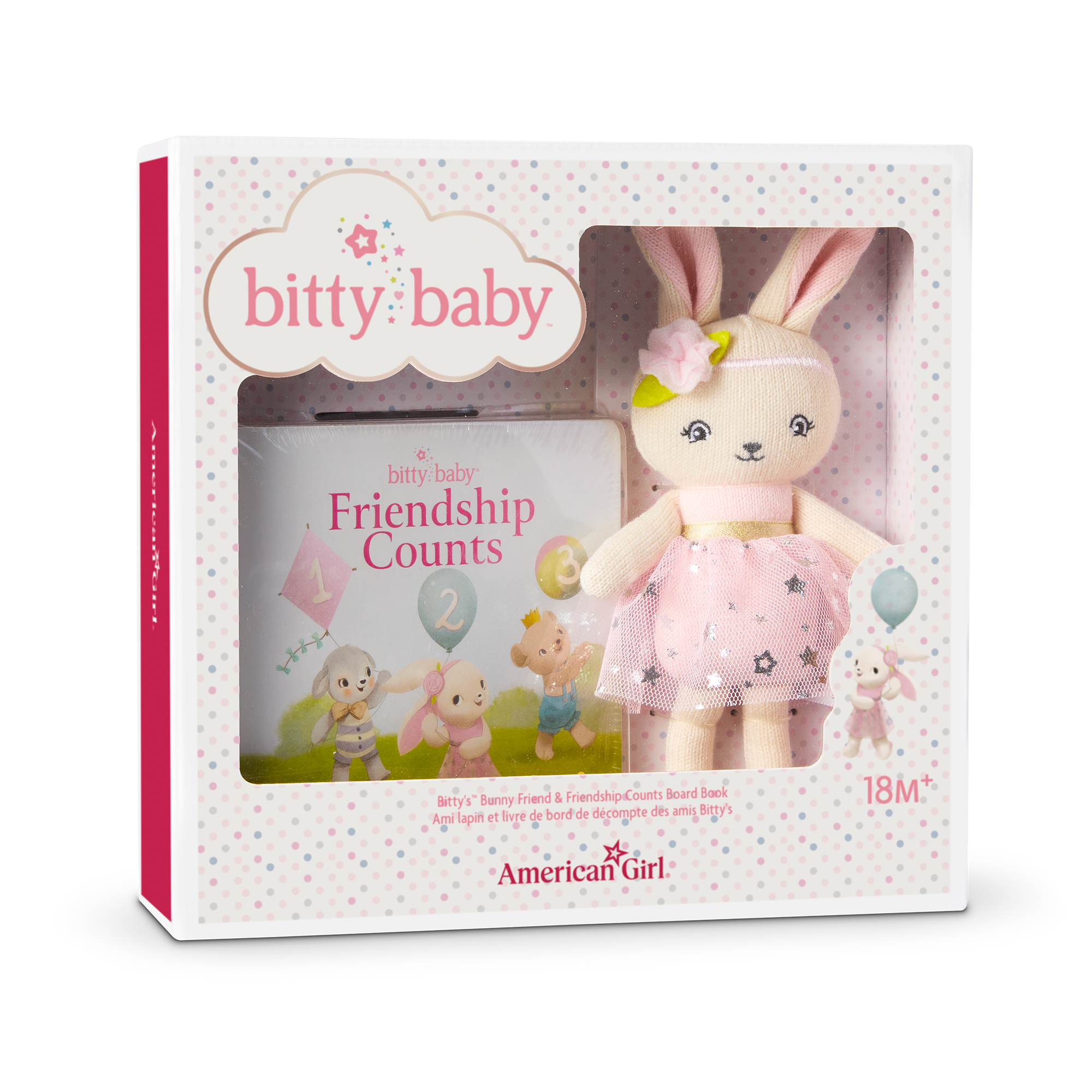 Bitty Baby® Doll #6 in Pastel Pink + Bunny Friend & Board Book - Image 7