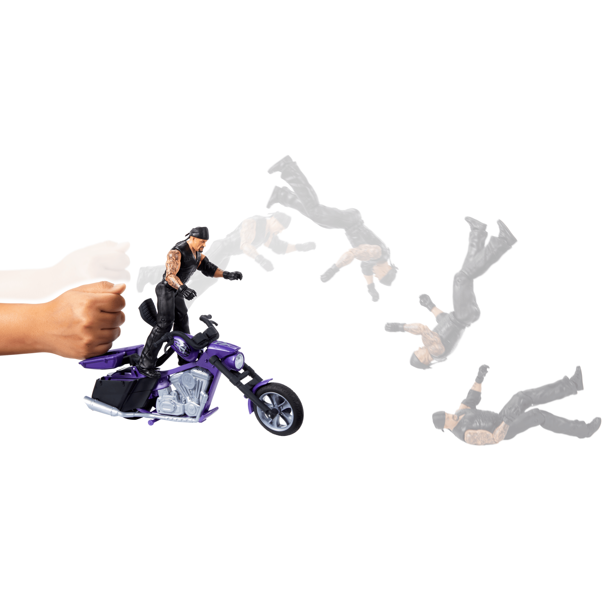 Wwe Wrekkin' Véhicule et Fig. Boneyard Slamcycle et Undertaker - Image 5