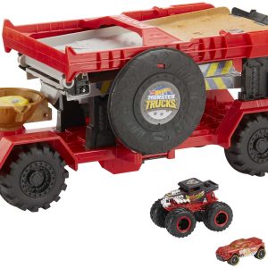 Hot Wheels Monster Trucks Coffret de Jeu Course de descente