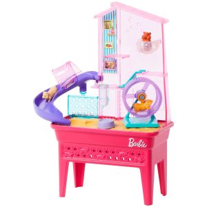 Barbie World Coffret de Jeu Terrain de Jeu Pour Hamsters. 9Acc.