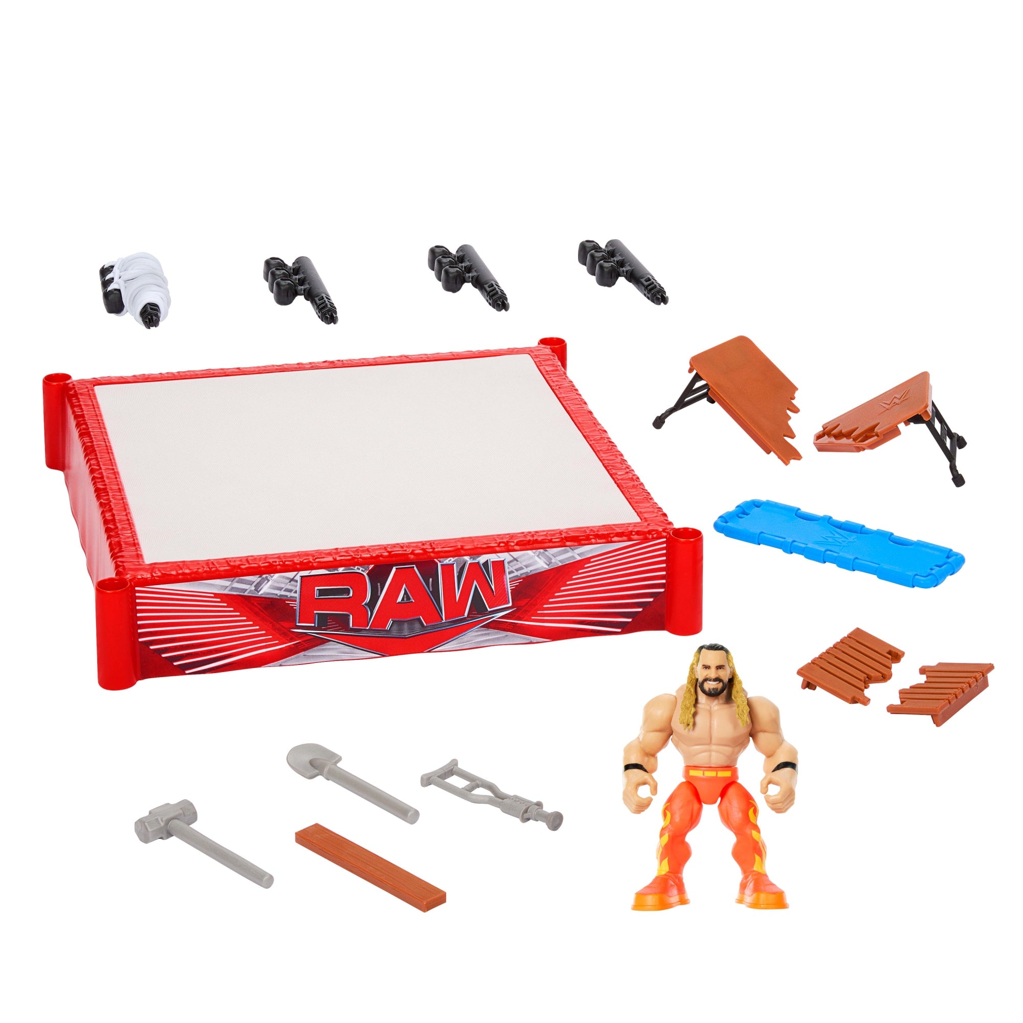 WWE Knuckle Crunchers Rebound Ring & Action Figure. Playset With Seth Rollins Mini Figure - Image 4