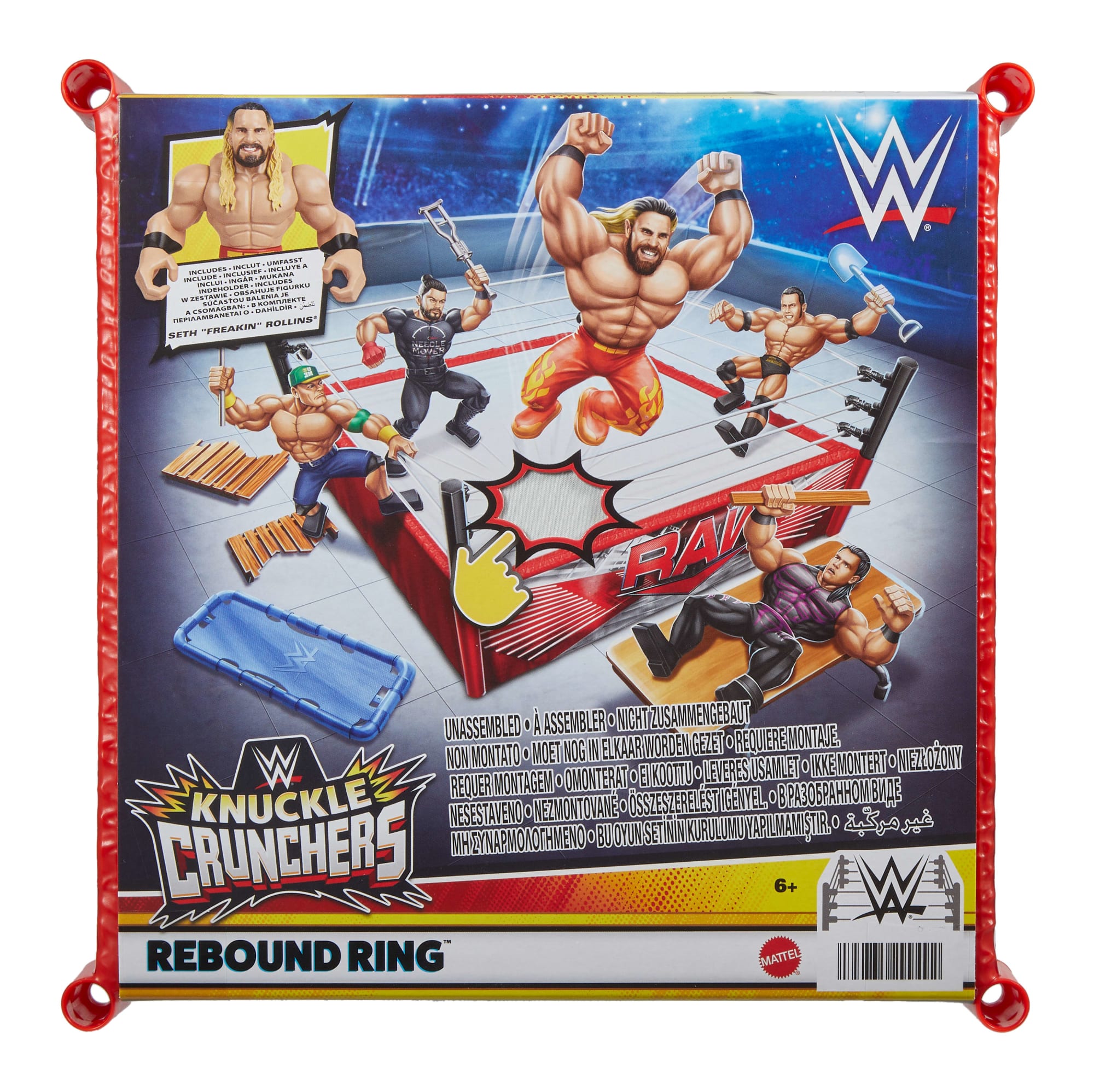 WWE Knuckle Crunchers Rebound Ring & Action Figure. Playset With Seth Rollins Mini Figure - Image 6