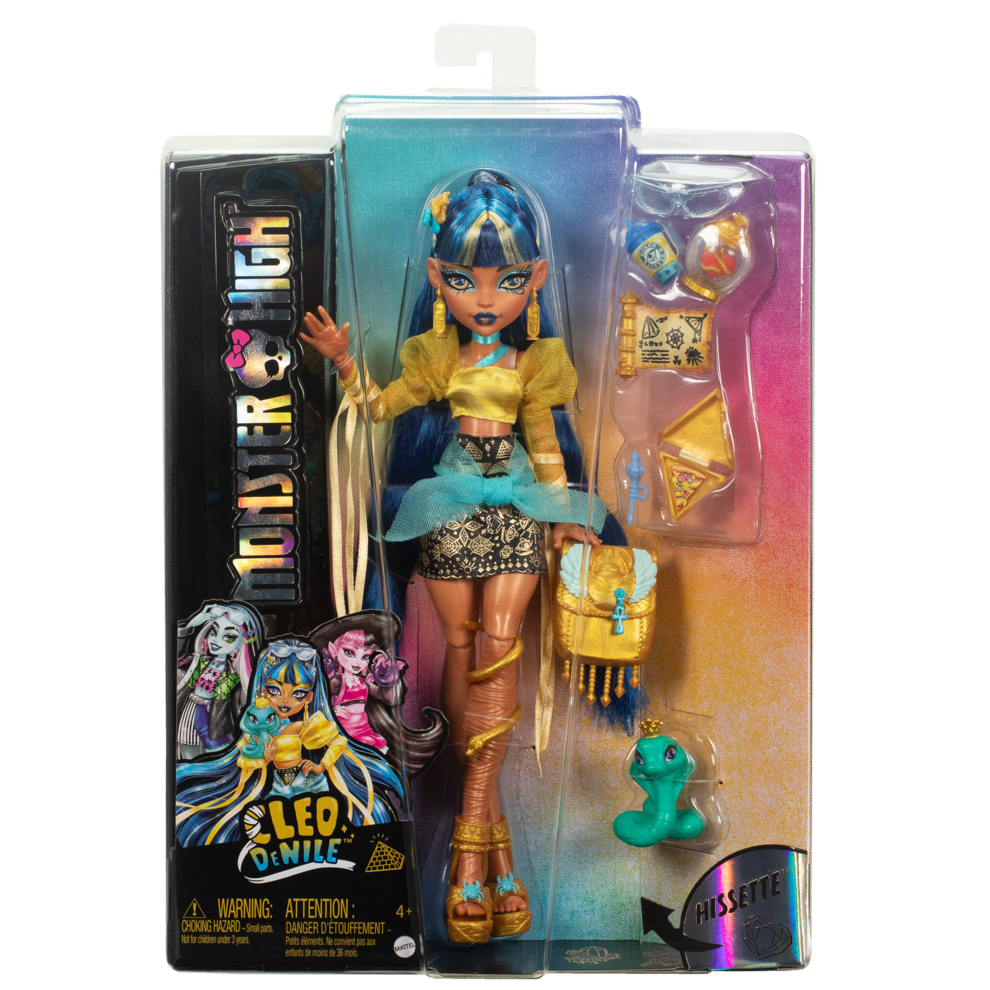 Monsterhigh-Cleo de Nile-Poupée Avec Animal et Accessoires - Image 6