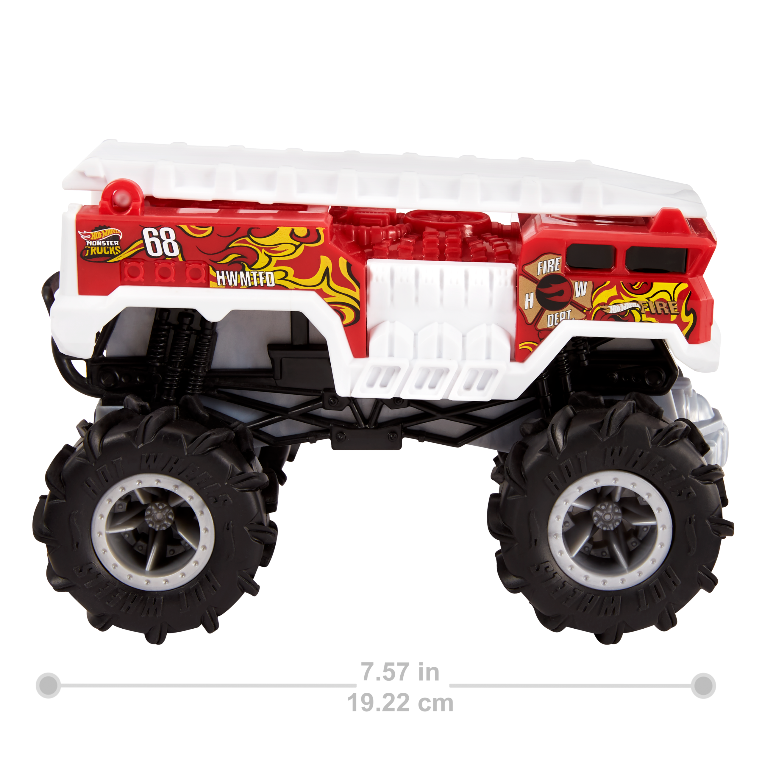 Hot Wheels Monster Trucks 5-Alarm RC in 1:24 Scale. Remote-Control Toy Truck - Image 3