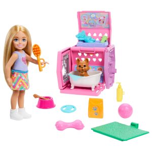 Barbie Set de Juego Chelsea Fiesta de Perritos