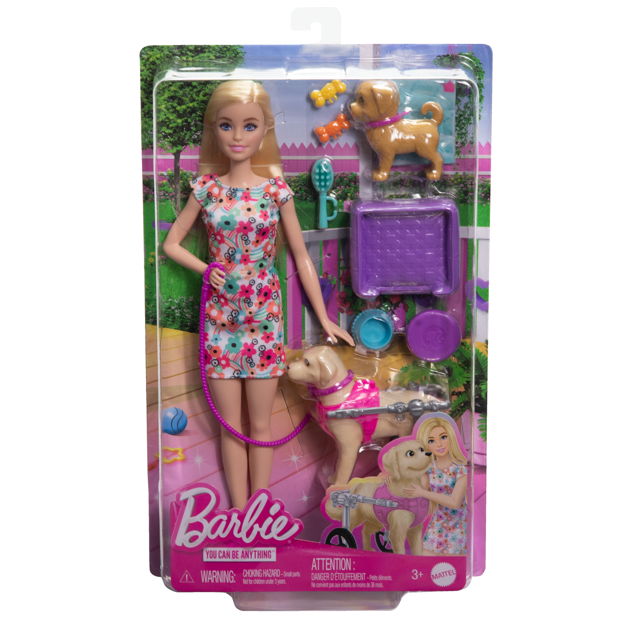 Barbie Poupée. Chiot et Chien Dans Un Fauteuil Roulant. Accessoire - Image 6