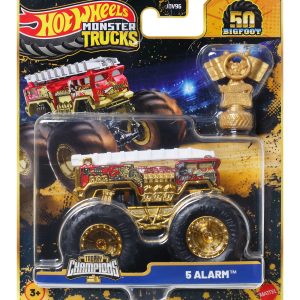 Hot Wheels Monster Trucks Vehículo de Juguete Auto Sorpresa Campeonato de Bigfoot Escala 1:64