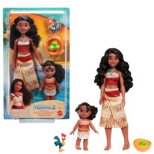 Moana 2 Muñecos Paquete de 2 Moana y Simea