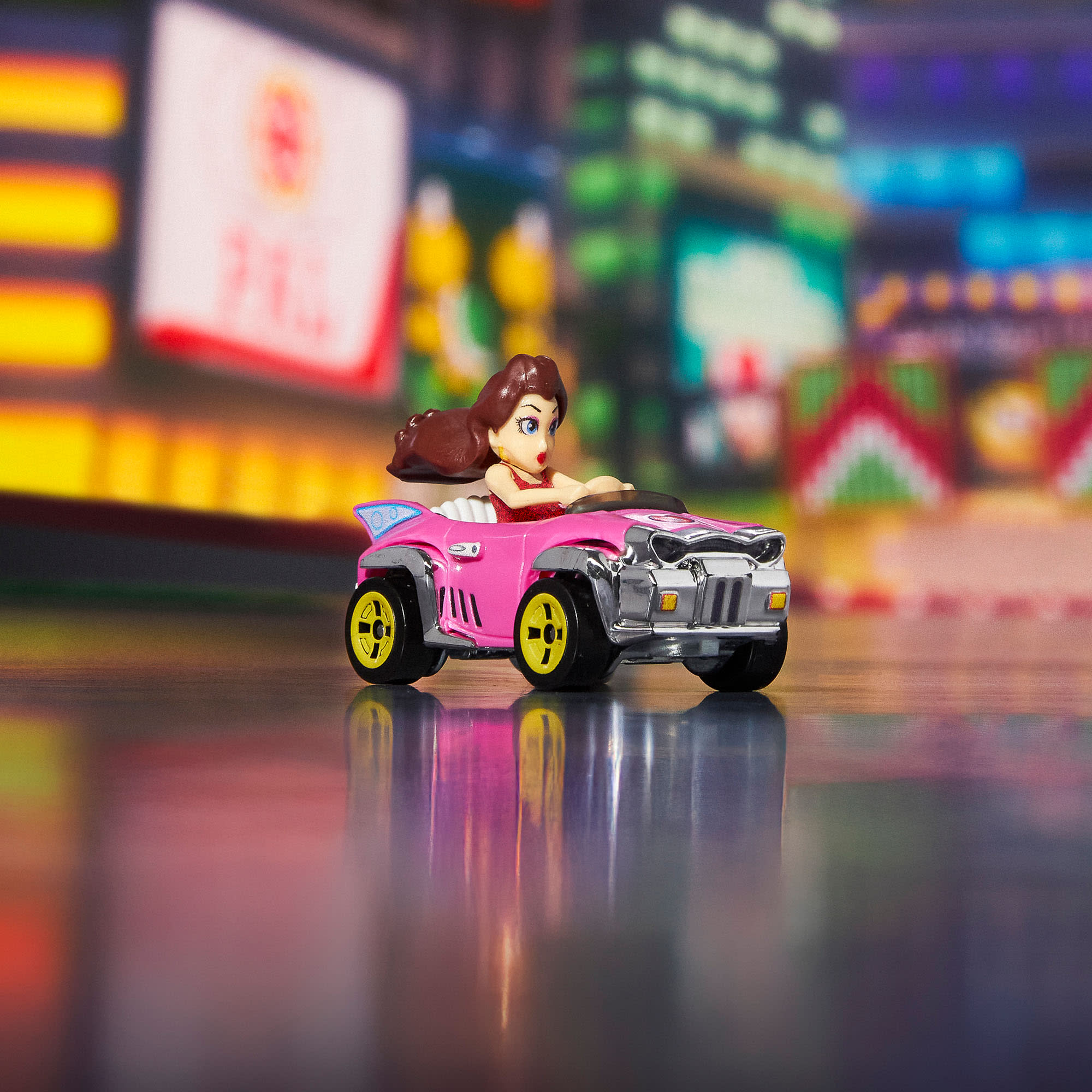 Hot Wheels Mario Kart Pauline Vehicle