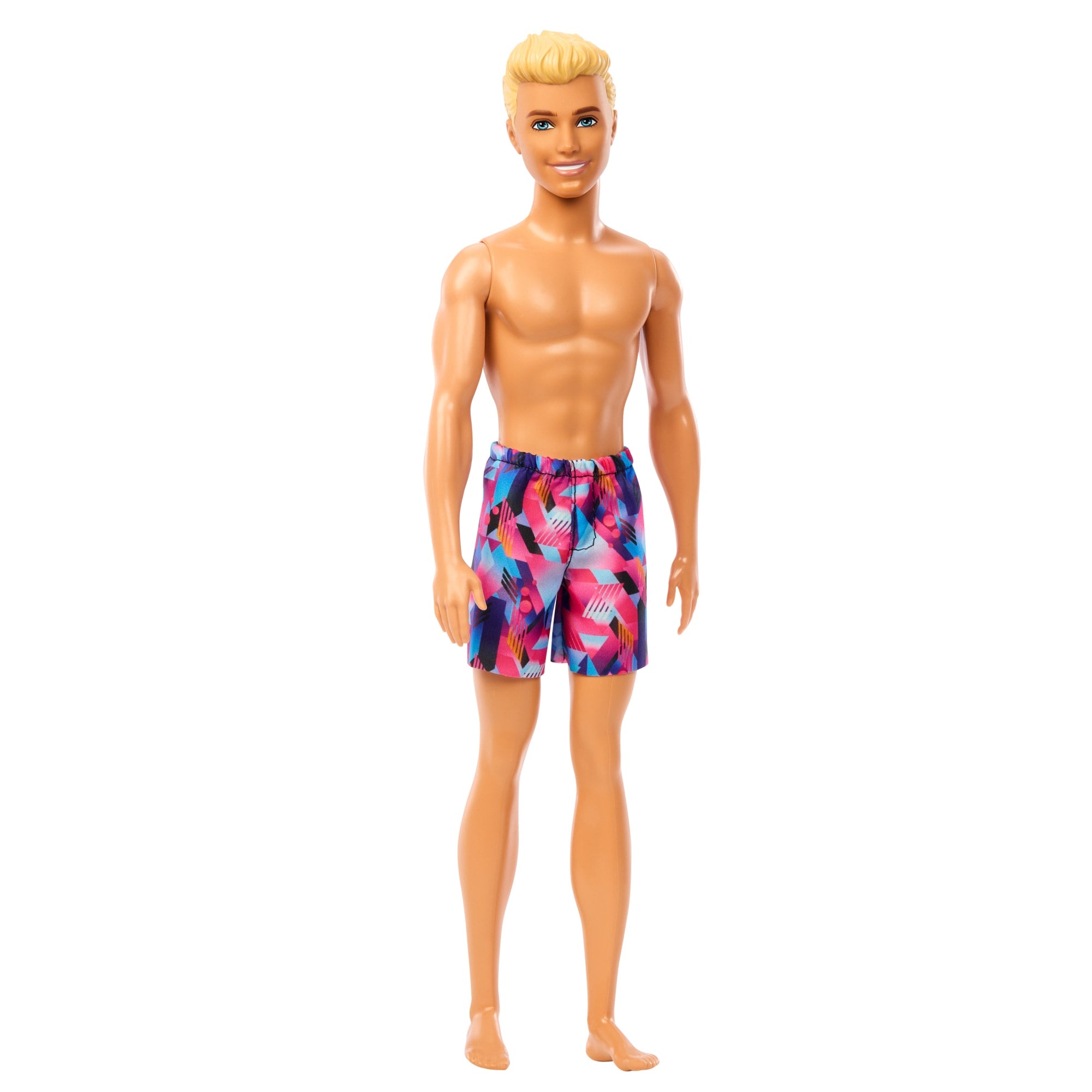 Beach Ken Doll With Blond Hair Wearing Purple Swimsuit - Image 3