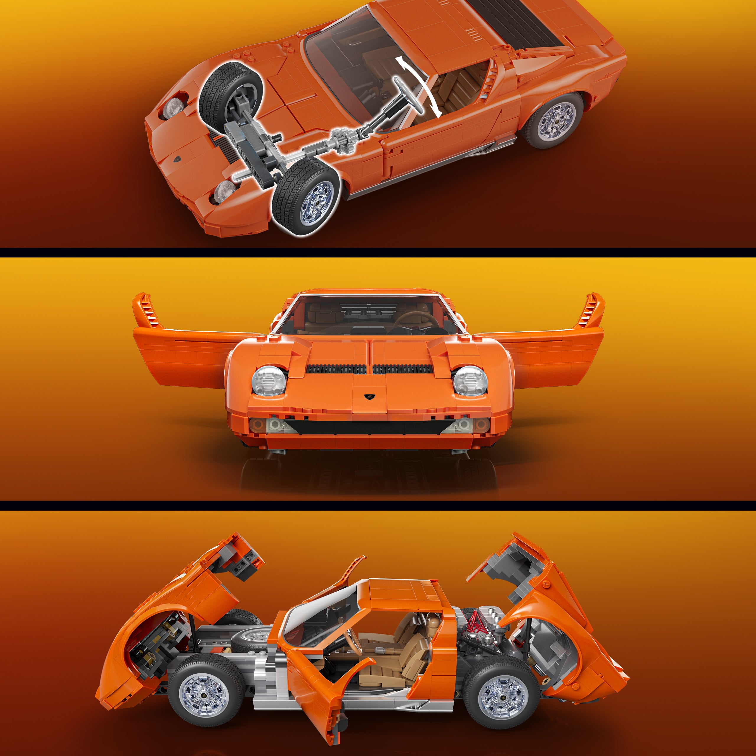 Hot Wheels-Coffret de Construction Lamborghini Miura P400 Sv de 1971 - Image 6