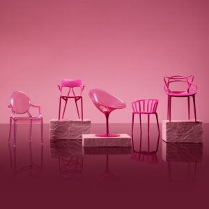 Barbie x Kartell 5-Piece Doll-Sized Chair Set