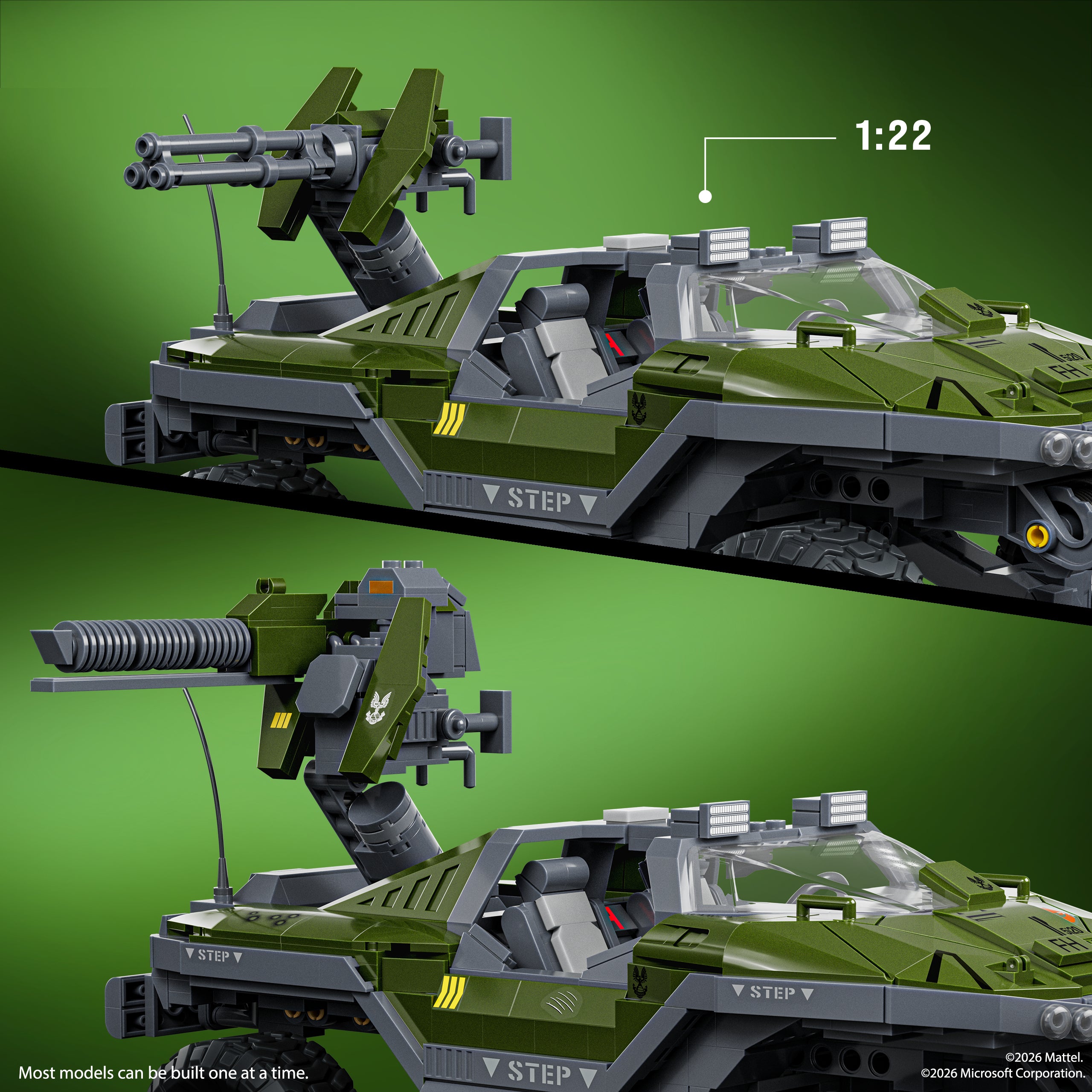 Hot Wheels-Coffret de Construction Véhicule Warthog Halo-935 Pièces - Image 3